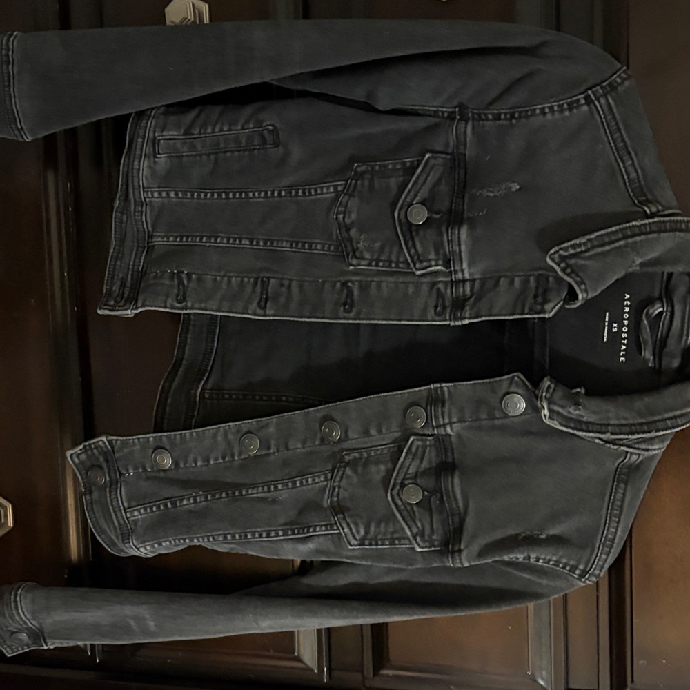 Aeropostale Dark Gray Denim Jacket